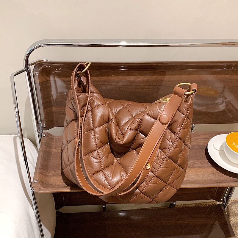 Túi Đeo JASMIN NOIR Chéo Hình Vuông Nhỏ Họa Tiết Caro Phong Cách Retro Cho Nữ