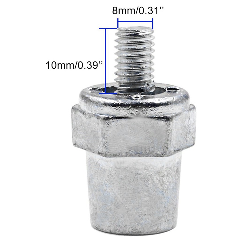 One Cặp Đầu Nối Dây Cáp Sạc Pin Bằng Hợp Kim Kẽm 8mm Cực Dương  Hoặc Âm Dương