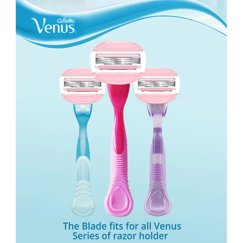 Bộ 1 cán + 2 dao Gillette Venus - Smooth (Mỹ)