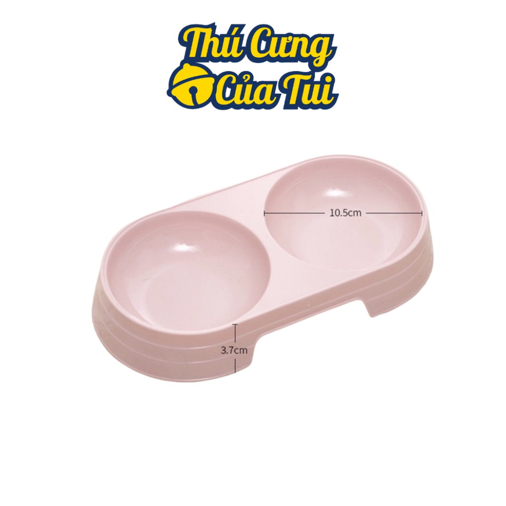 Bát Ăn Đôi Nhỏ Cho Chó Mèo Con - Thú Cưng Của Tui