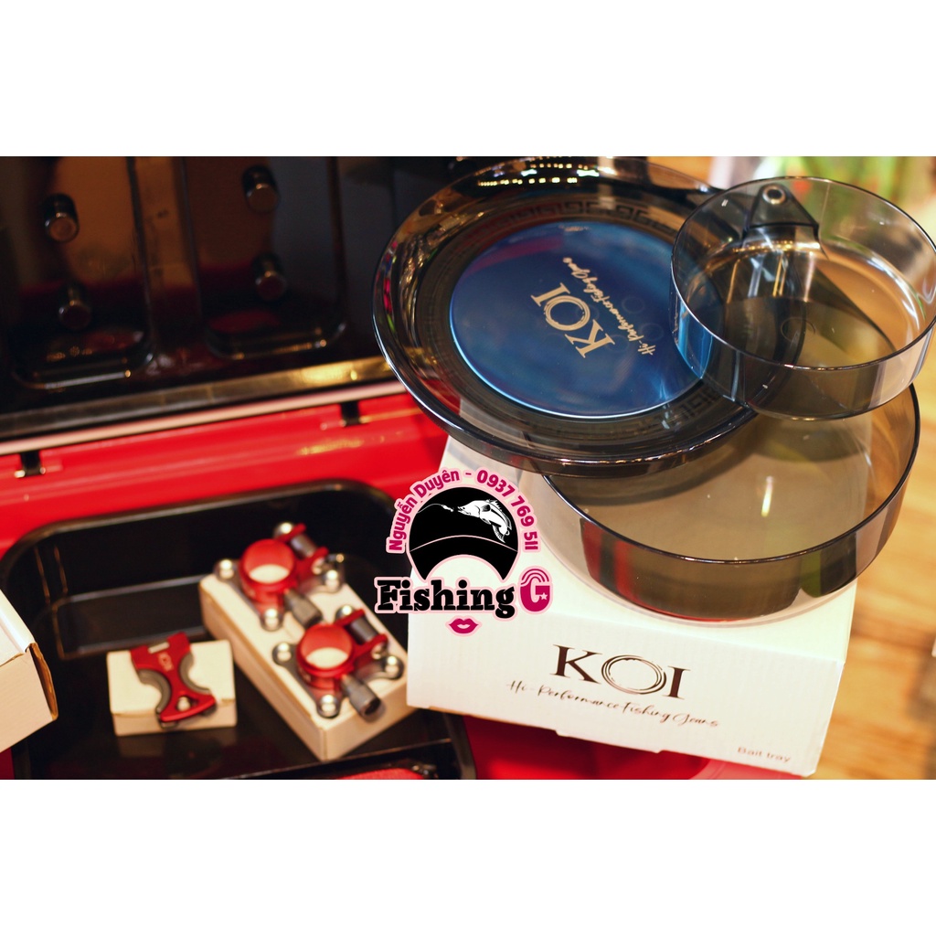 Thùng Chuyên Câu Đài KOI 28L Full Phụ Kiện