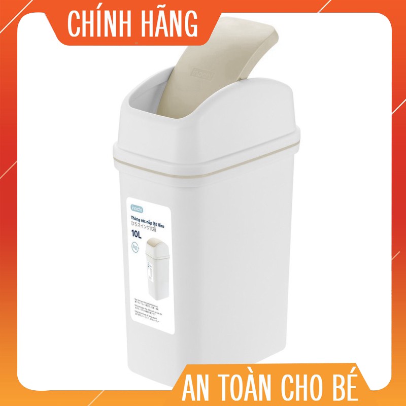 Thùng rác nắp lật Inochi 10L (tiêu chuẩn Nhật Bản)