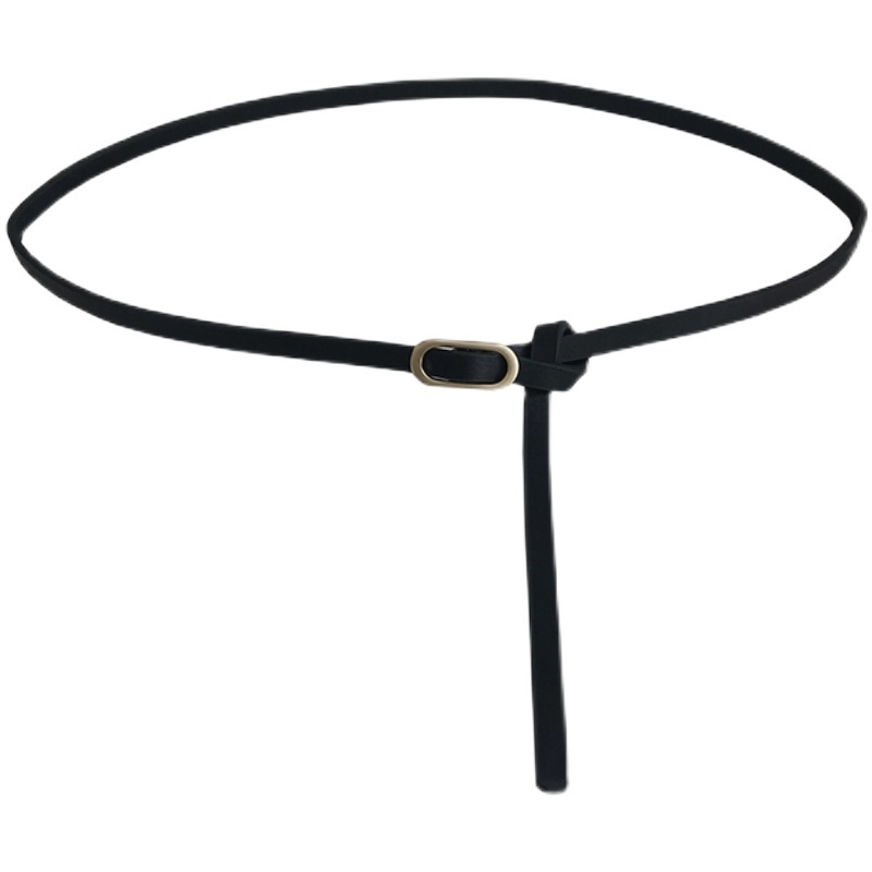 Thắt Lưng Mỏng Thắt Nút Kiểu Hàn Quốc Thời Trang Cho Nữ