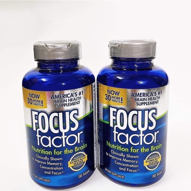 [Hàng Mỹ]date/2027 Viên Uống Bổ Não FOCUS Factor –Tăng Cường Trí Nhớ - (180viên)
