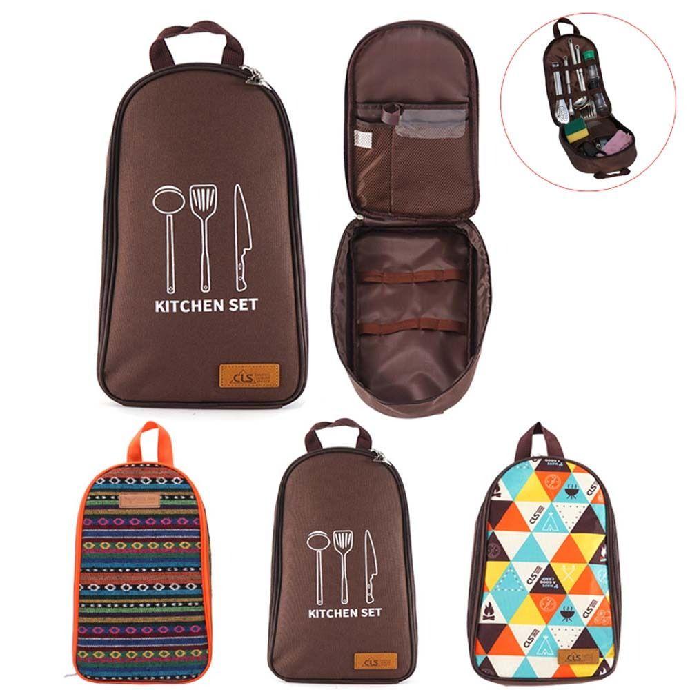 Bộ Dụng Cụ Ăn Uống Phong Cách NORMAN Độc Đáo ​Túi Đựng Dụng Cụ Ăn Uống Tiện Lợi Cho Dã Ngoại