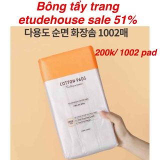 Sẳn - Bông tẩy trang 1002 miếng Etude house