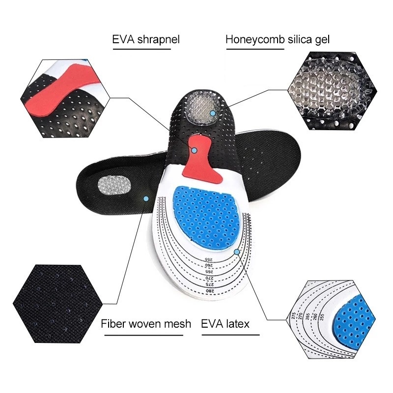 Đế Lót Giày Bằng Silicone Chống Sốc Dùng Cho Thể Thao
