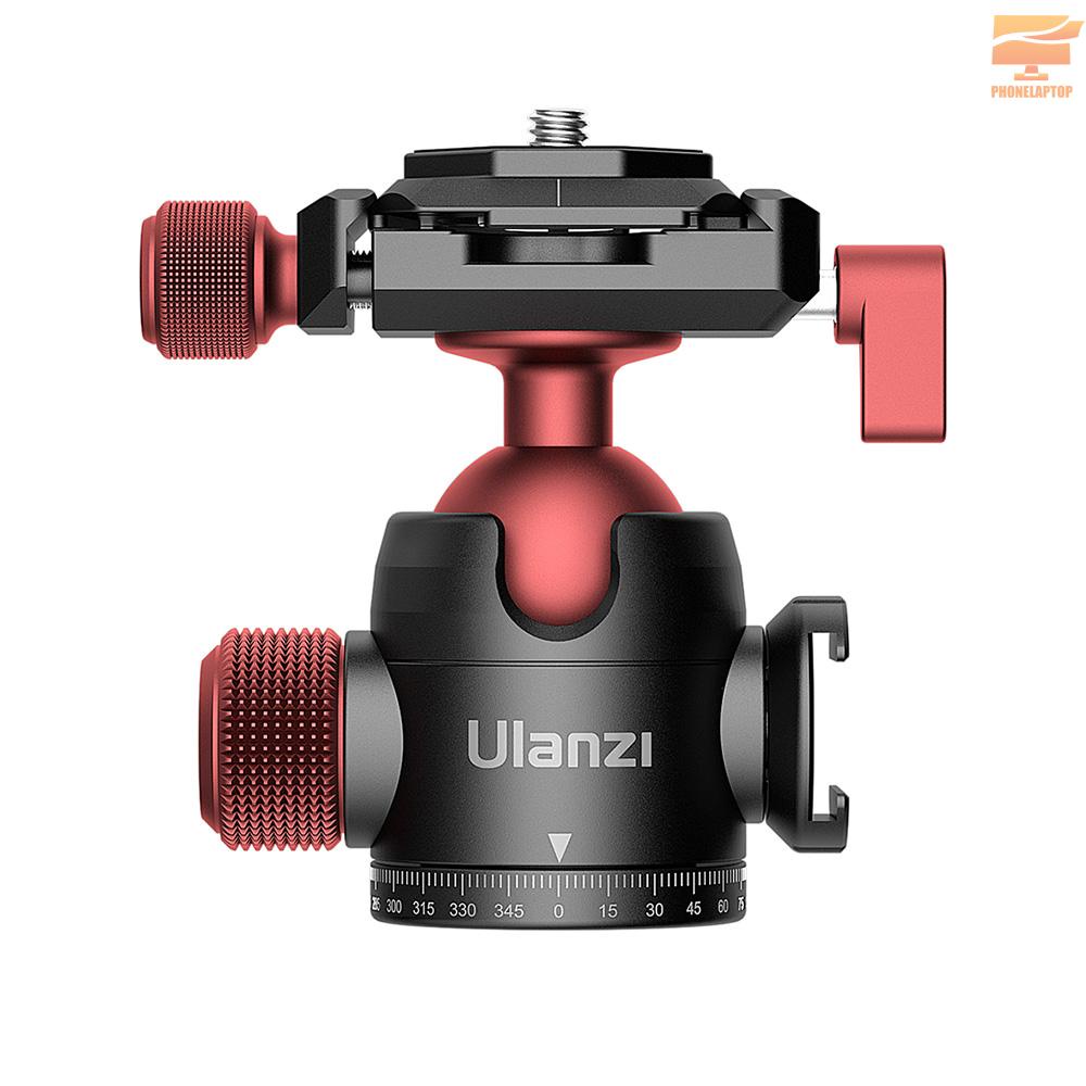 Ulanzi U-70 Mini Ball Head Dual 360° Panorama Adjusting with Cold Shoe Mount Quick Release Plate Compatible with Arca-Swiss Peak Design Quick Release