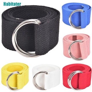 Dây Thắt Lưng Vải Canvas Nylon Khóa Chữ D Đôi Thời Trang Unisex