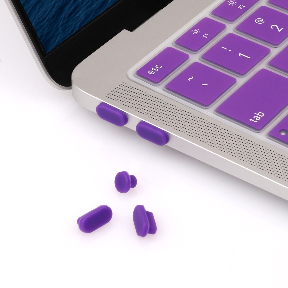 Nút Bịt Chống Bụi Nhiều Màu Sắc Cho MacBook Air Pro 13 15 16 inch 2020 2019 2018 M1 A2337 A2338 A2179 A2251 A2289 A2141 A2159 A1707 A1706