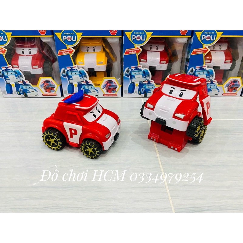 [ĐÀ ĐẨY RẤT ĐẸP] Đồ chơi đội bay siêu đẳng Robocar Poli biến hình chạy đà dành cho bé thích chơi cảnh sát cứu hộ