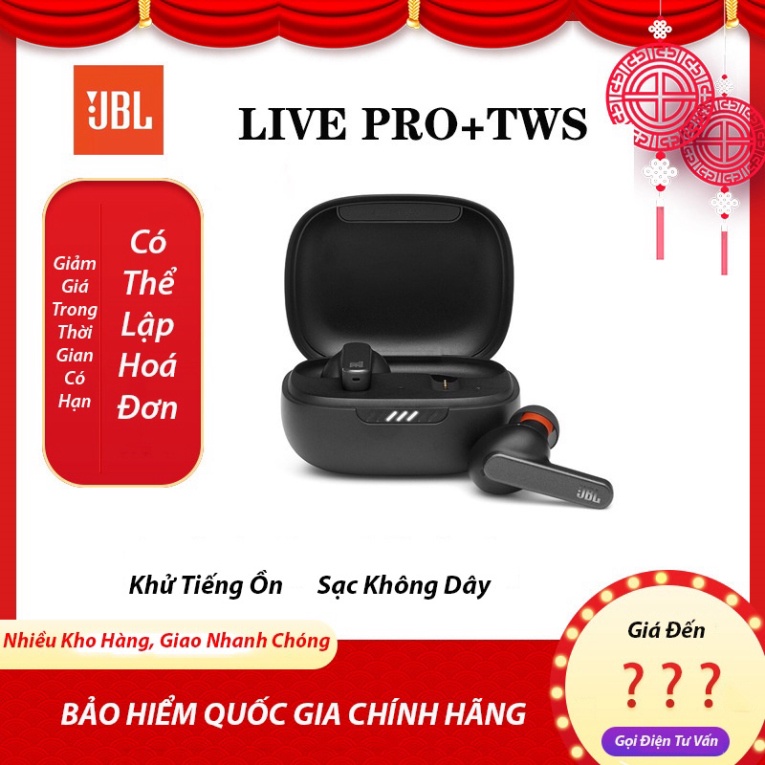 Tai nghe True Wireless không dây Bluetooth TWS Floveme - LIVE PRO+, chống nước IPX4 , Âm bass mạnh mẽ , Bluetooth 5.0