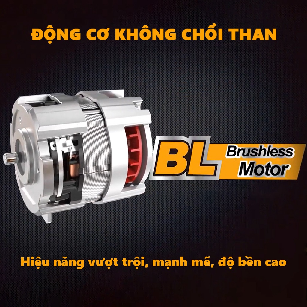 Bộ máy máy khoan pin 3 chức năng INGCO CIDLI200215, máy khona búa pin 20V kèm theo 2 pin, 1 củ sạc 2h, vali đựng đẹp