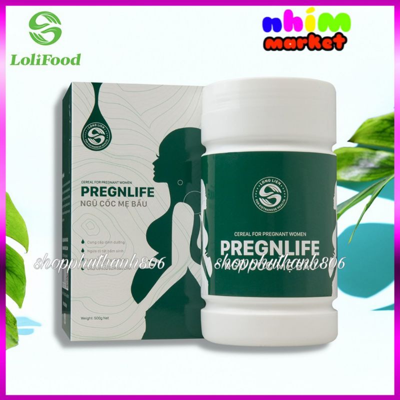 [Organic] Ngũ Cốc Bà Bầu Pregnlife Cao Cấp - Ngũ cốc Bầu Long Liên hộp 500g 14 loại hạt