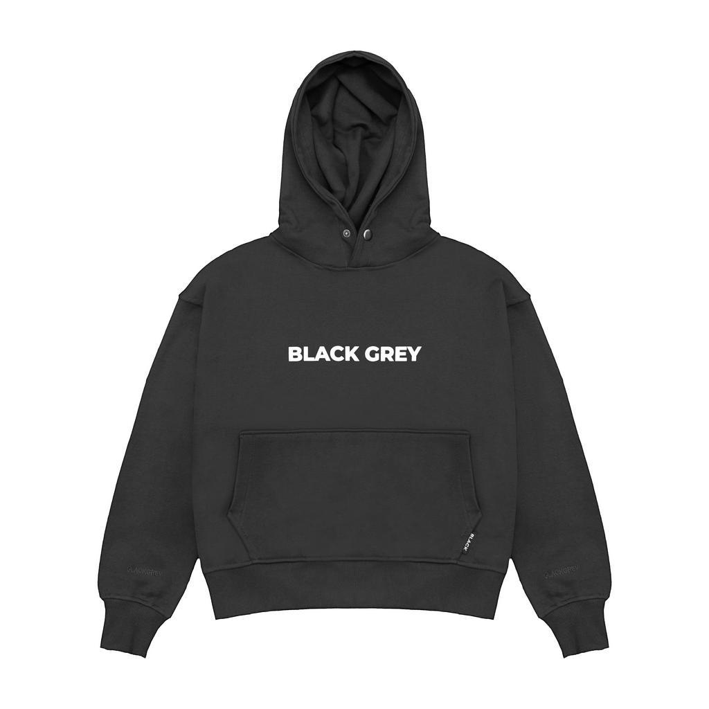 Áo Hoodie Black Grey x Four Basic Dark Grey