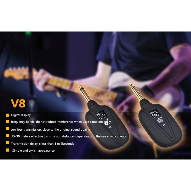 Bộ Chuyển Đổi V8 Không Dây 4 Kênh Cho Đàn Guitar Điện