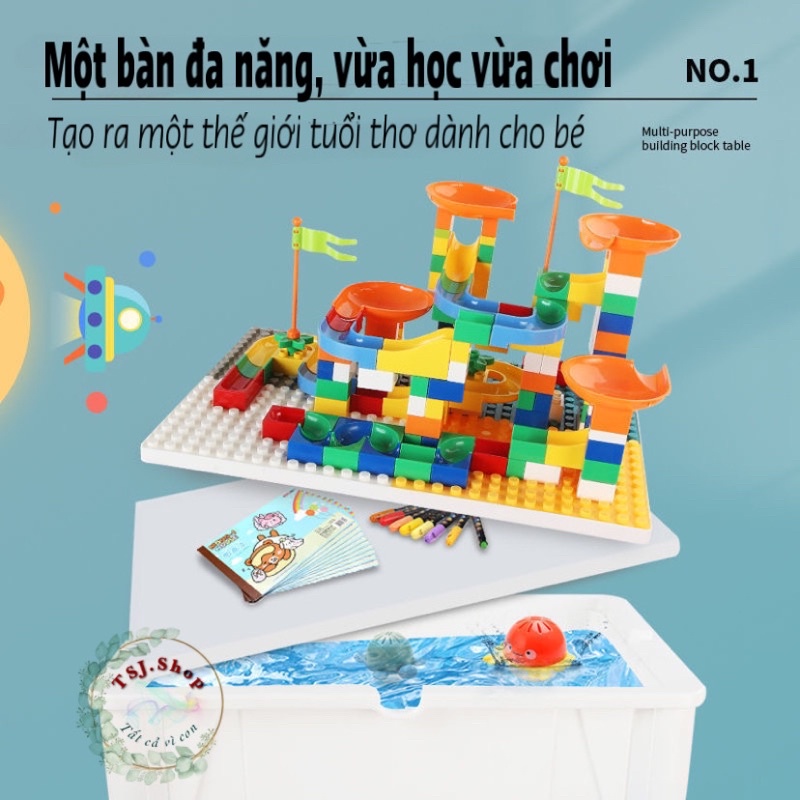 [Loại TO] Bàn xếp hình Lego đa năng thông minh cho bé phát triển trí tuệ