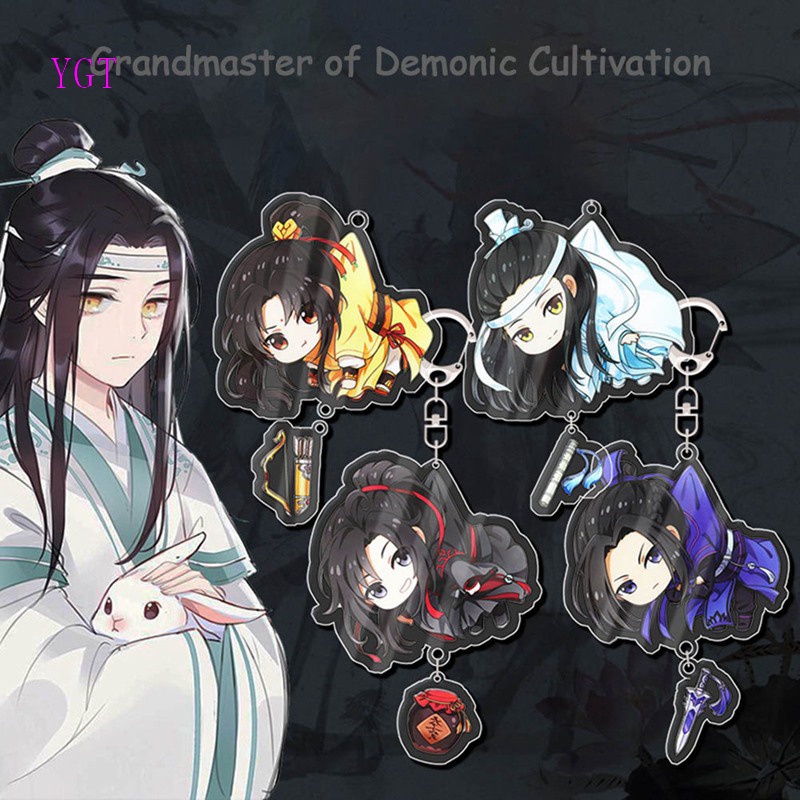 YGT Móc khóa acrylic hình The Untamed Chen Qing Ling Xiao Zhan Wang Yibo