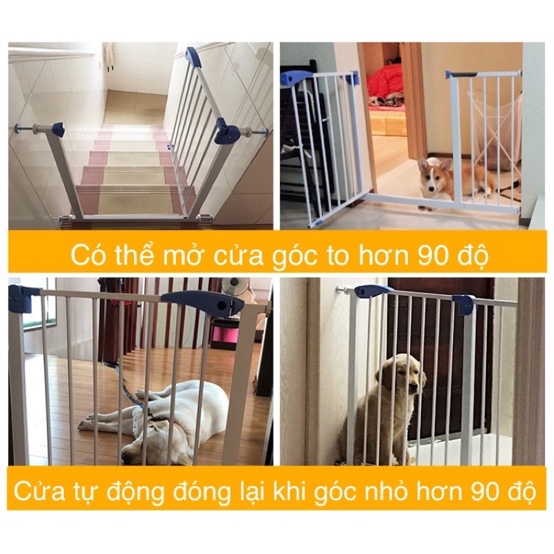 Thanh chắn cửa, thanh chắn cầu thang Royal không cần khoan tường an toàn