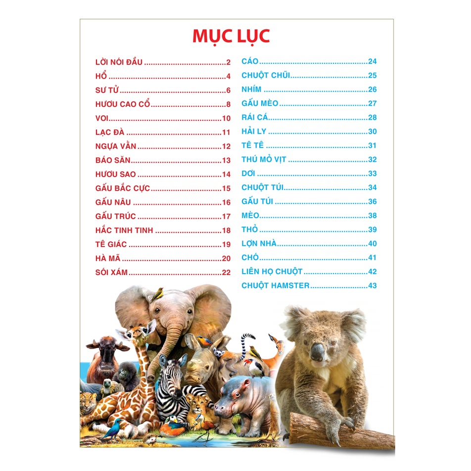 Sách- Atlas động vật - Vương quốc động vật
