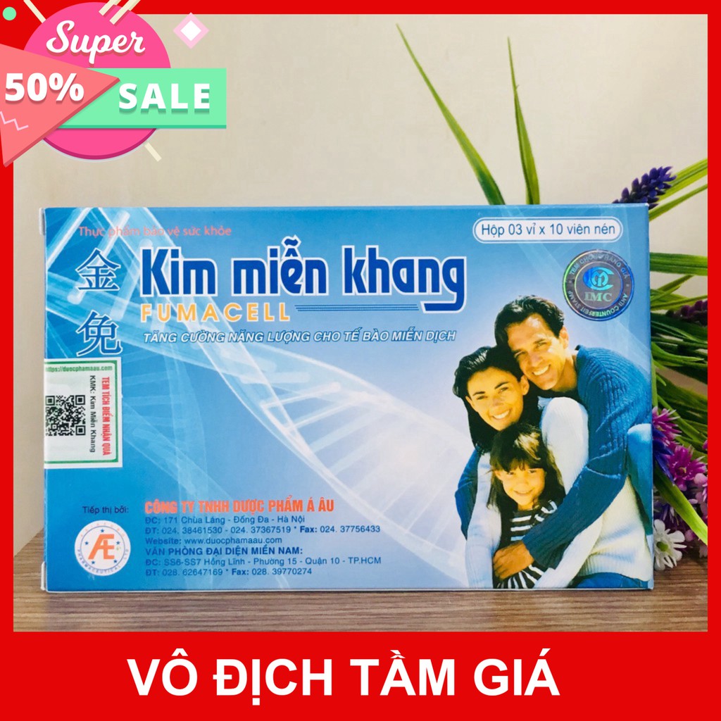 Kim miễn khang – Hỗ trợ điều trị vẩy nến, bệnh tự miễn dịch (Hộp 30 viên)