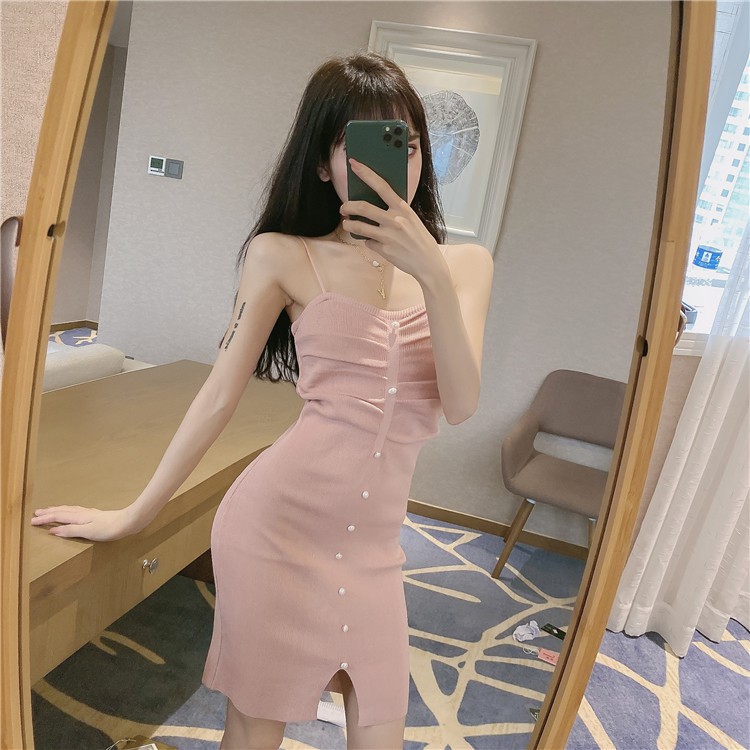 Váy len hai dây gợi cảm hàng quảng châu