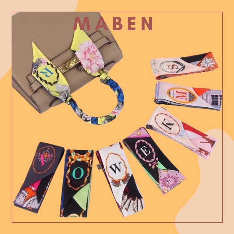 Khăn quấn túi xách chữ cái - Maben
