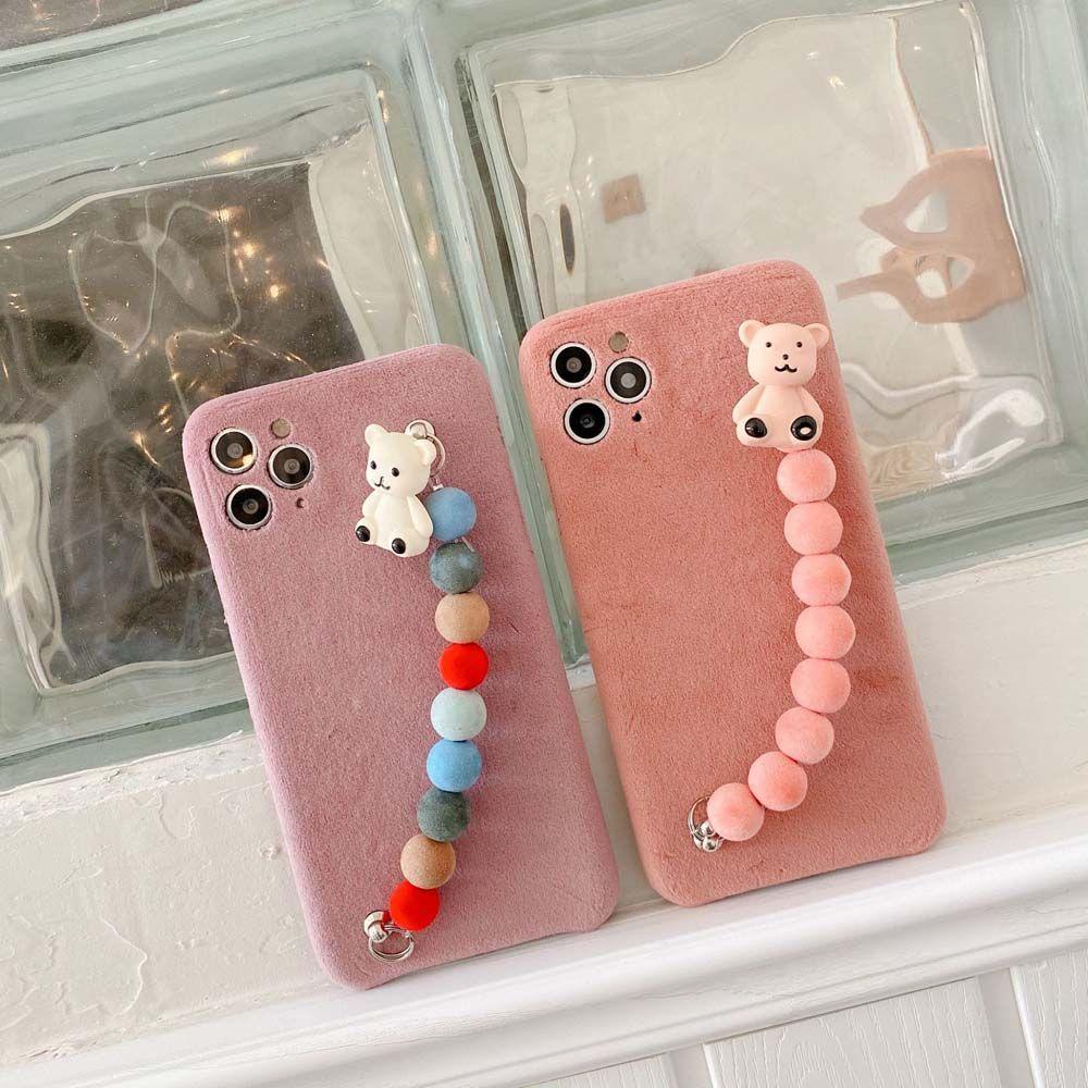 Ốp Điện Thoại Kèm Dây Đeo Dạng Chuỗi Hạt Chống Rơi Tiện Dụng