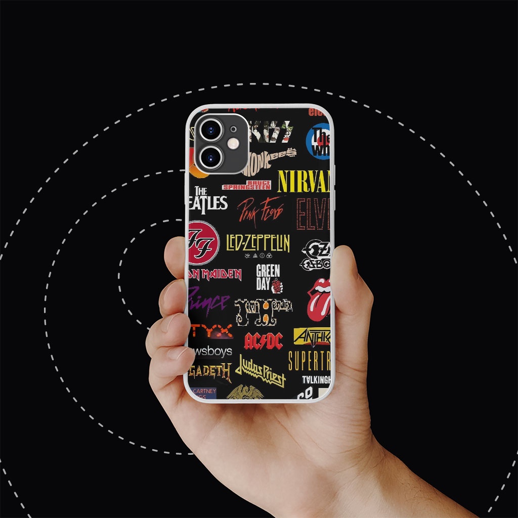 Ốp Lưng 90s band logo  logo ban nhạc rock thế giới cho Iphone 5 6 7 8 Plus 11 12 Pro Max X Xr PAP20210668