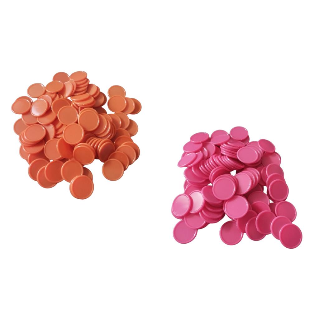 Xu Nhựa 25mm - 10 màu - Phụ Kiện Trò Chơi - 50 xu/1 gói