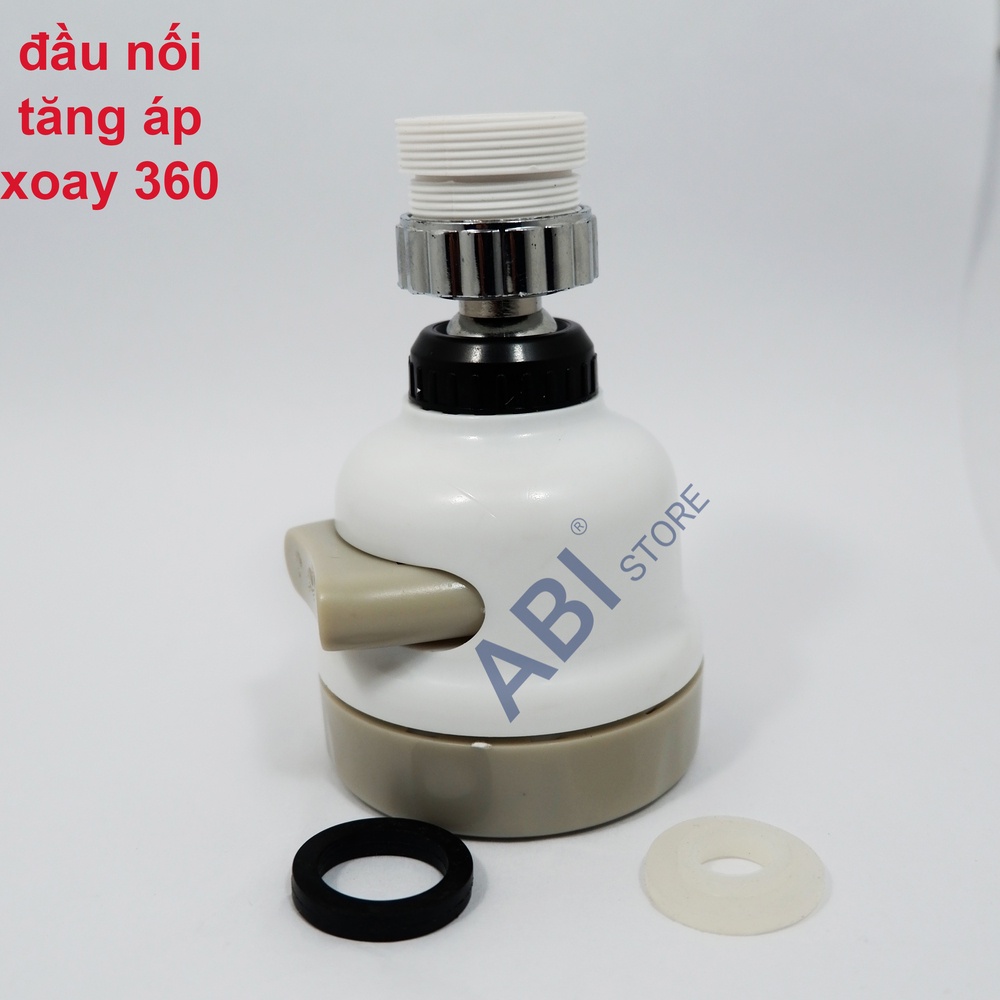 Đầu nối vòi rửa bát tăng áp xoay 360 độ đẹp giá rẻ ( không dây )