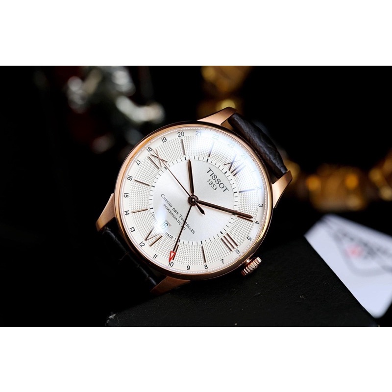 ĐỒNG HỒ NAM CHÍNH HÃNG Tissot Chemin des Tourelles 42MM GMT Powermatic T099.429.36.038.00 - VEUWATCH