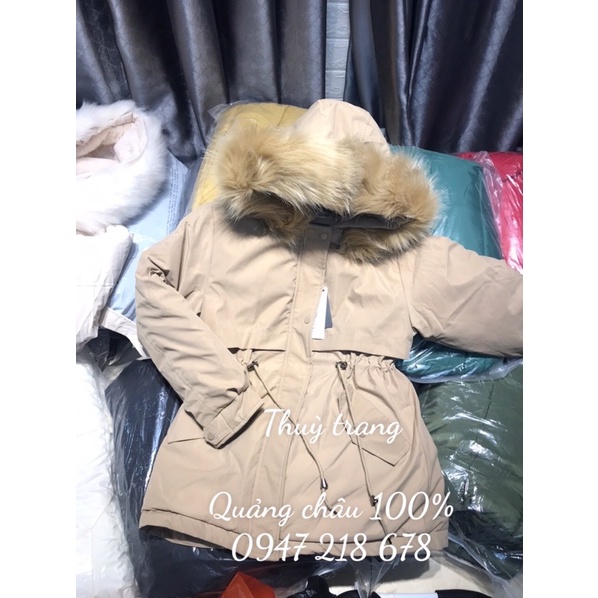 (SẴN) ÁO PHAO - Parka nữ MŨ LÔNG DÁNG HÀN MẪU MỚI NHẤT 2021 ,CHUẨN HÀNG QUẢNG CHÂU.