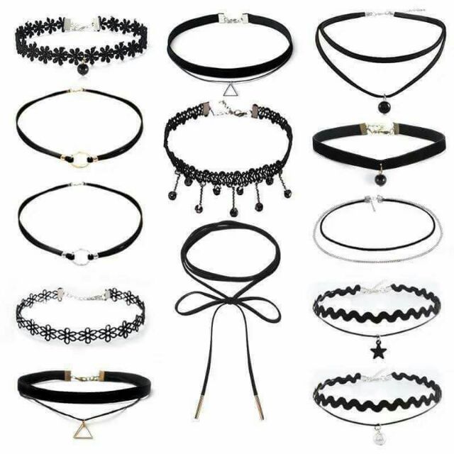 Vòng đeo cổ chocker 12 món