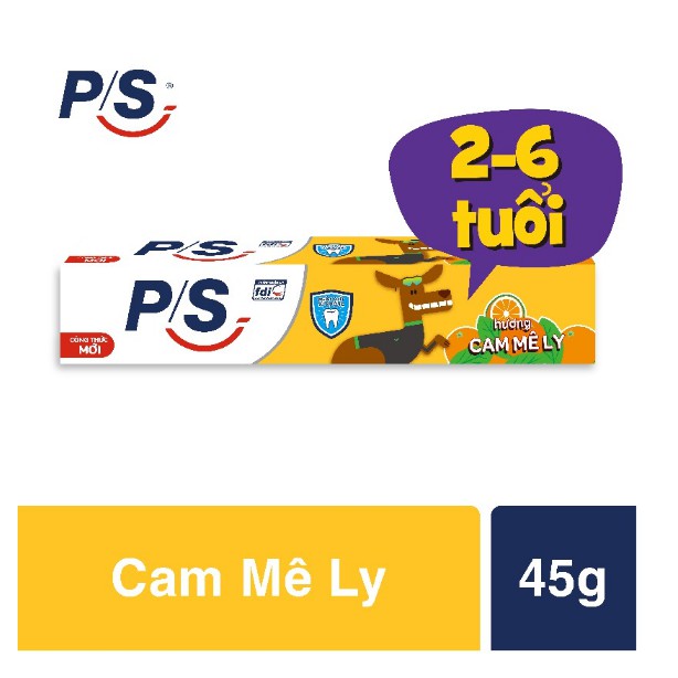 Kem Đánh Răng P/S Bé Ngoan Hương Dâu - Cam 35g - 45g