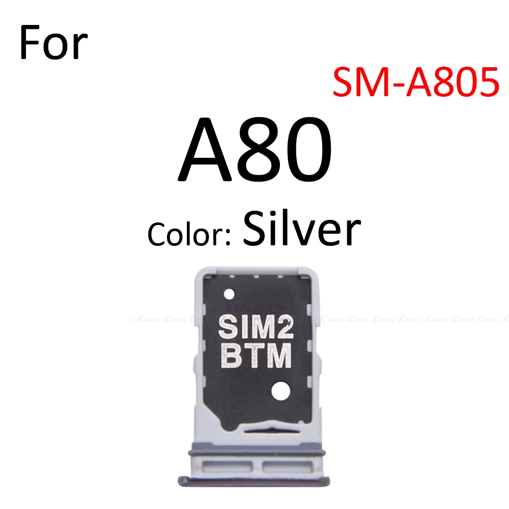 Khay Đựng Sim / Thẻ Sim / Thẻ Nhớ Micro SD Thay Thế Chuyên Dụng Cho Samsung Galaxy A80 A50 A40 A10 A805 A505 A405 A105