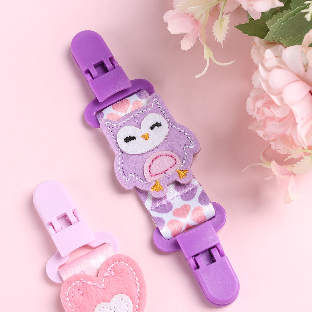 Kẹp giữ núm ti giả kiểu dáng hoạt hình dễ thương tiện dụng cho bé