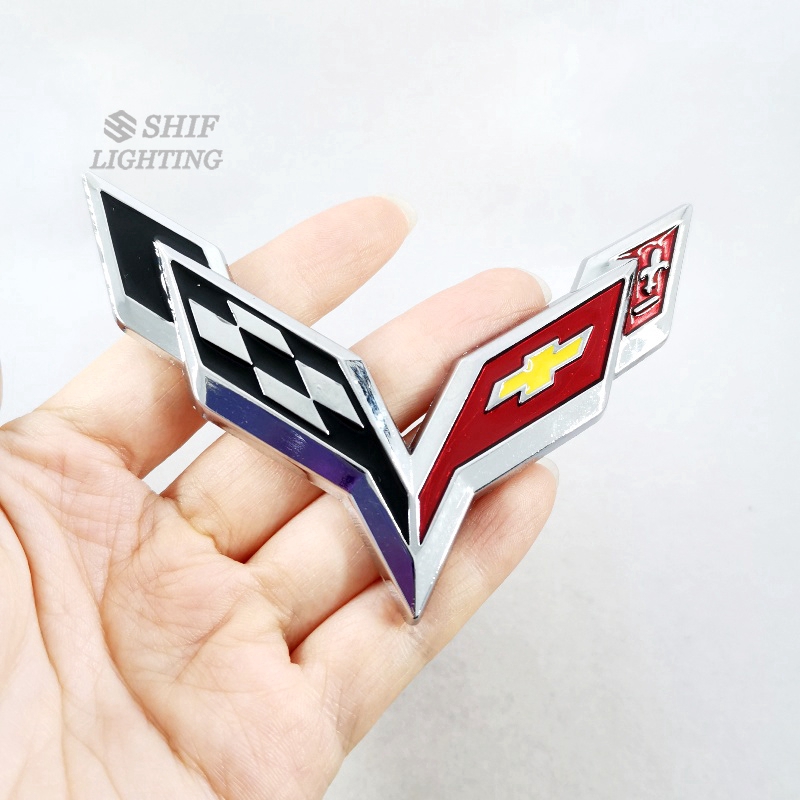 Miếng Dán Logo Chevrolet Bằng Kim Loại Trang Trí Xe Oto