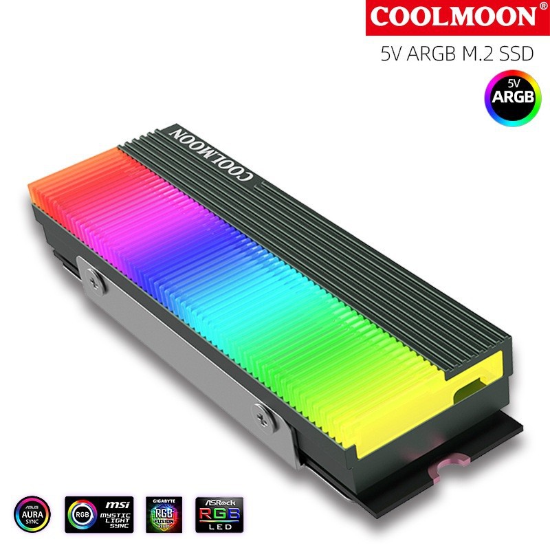 Tản Nhiệt  Led RGB Coolmoon CM-M73S cho ổ cứng SSD M2 2280