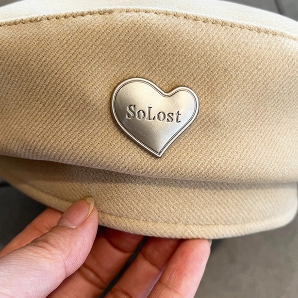 Nón Beret Màu Đen Thời Trang Mùa Thu Phong Cách Hàn Quốc Cho Nữ