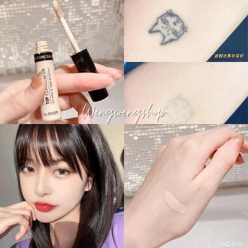 Che khuyết điểm dạng kem The Saem Cover Perfection Tip Concealer