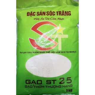 Gạo ST25 - Gạo đặc sản Sóc Trăng - Đạt giải Gạo Ngon nhất thế giới (MỚI)