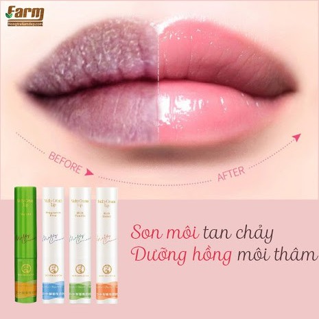 (Thanh lý HSD 10/2022) Son tan chảy dưỡng môi chống nắng Mentholatum Melty Cream Lip 2.4g