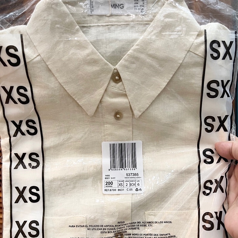 Áo Sơ mi Nữ Công Sở Vải Linen Mango Auth