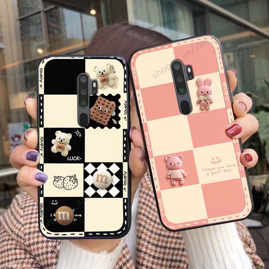 Ốp lưng Oppo A5 2020 / A9 2020 hình gấu, kẹo dễ thương cute