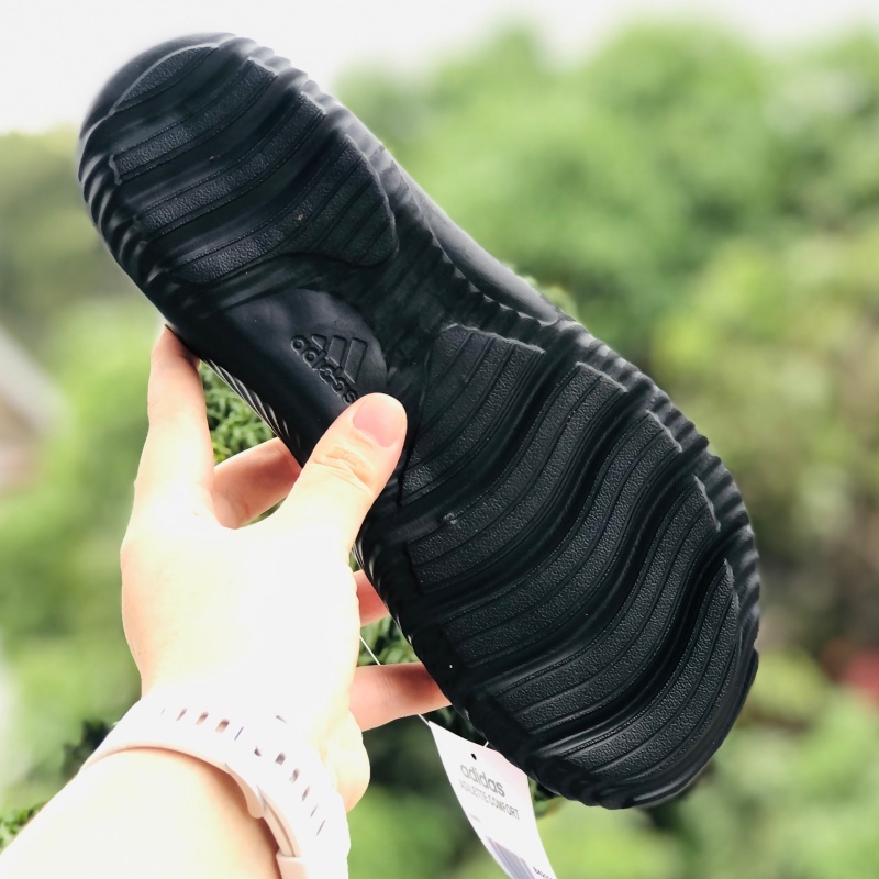 Dép Alphabounce adidas ❤️FREESHIP + FullBox❤️ quai ngang nam nữ Balô adventure chất xịn VNXK 1-1, đen-xám