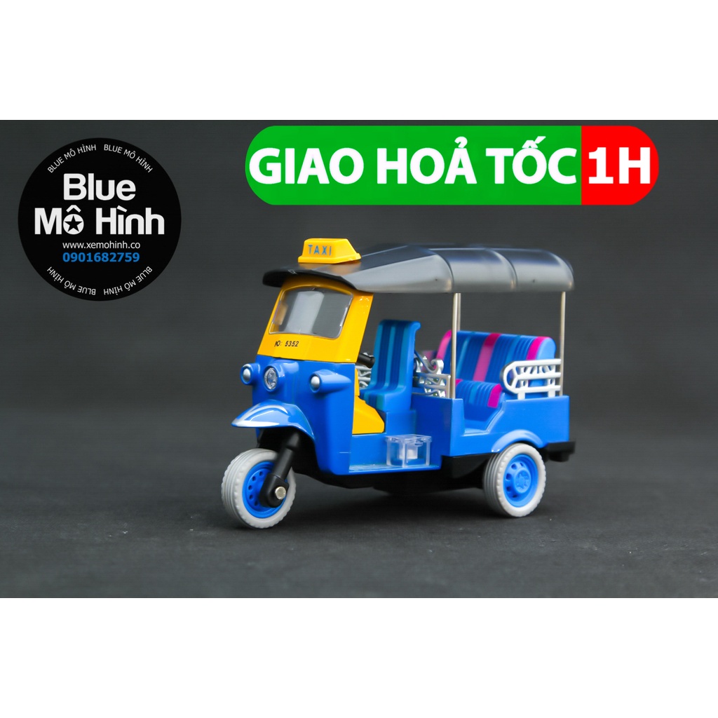 Xe mô hình taxi tuk tuk Thái Lan bằng kim loại