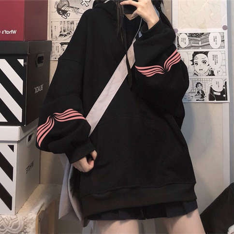 Jiashucheng Áo Hoodie Dáng Rộng Plus Size Phong Cách Harajuku Cho Nữ