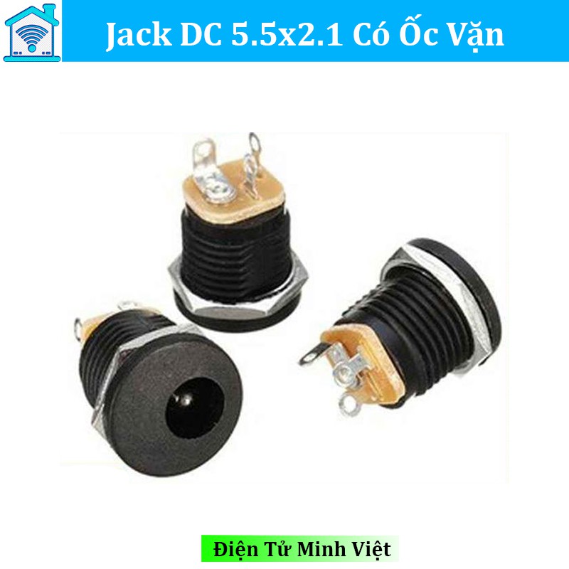 Jack DC 5.5x2.1 Có Ốc Vặn