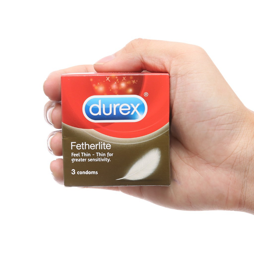 [Hàng Chính Hãng] - Combo 3 Hộp Bao cao su Durex  Size 49 - 52mm - Hộp 03 cái Siêu Mỏng, Kéo dài thời gian quan hệ